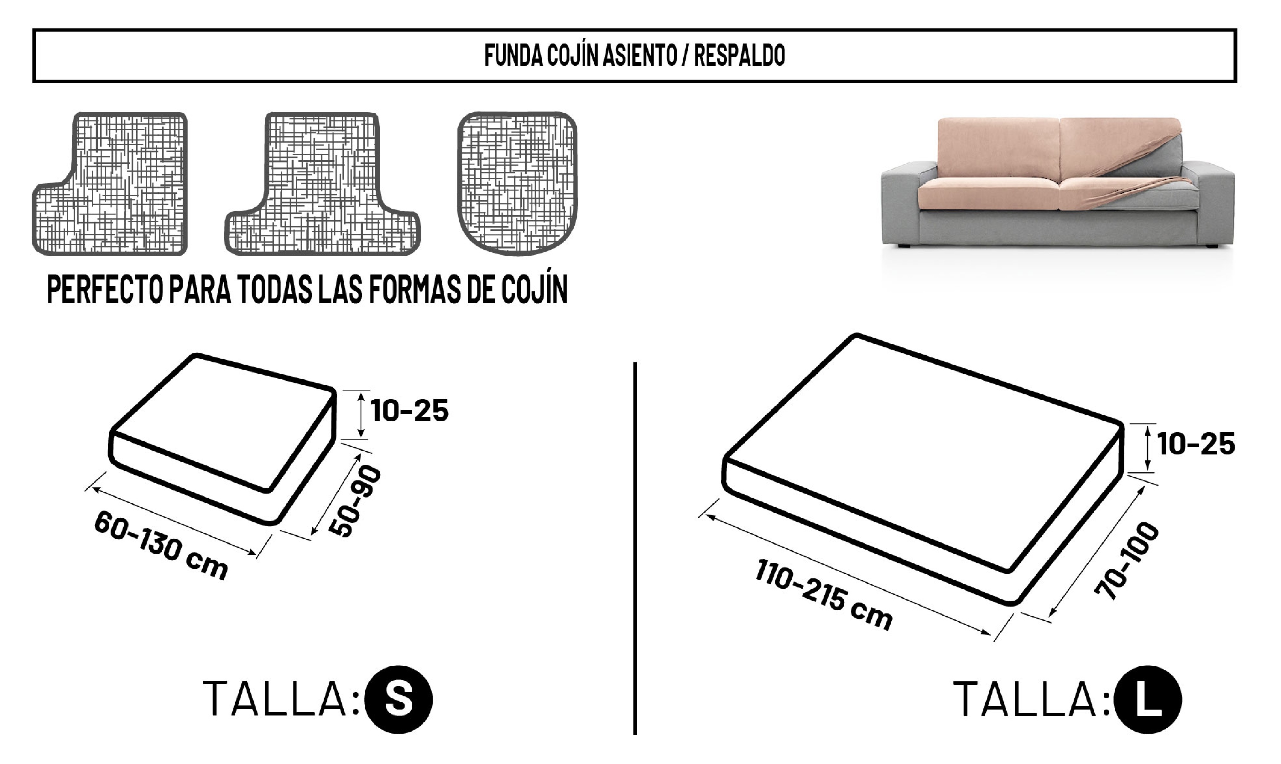 Medidas asiento y respaldo Velver 